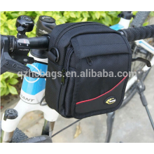 durable green/navey blue 1680D bike handlebar bag